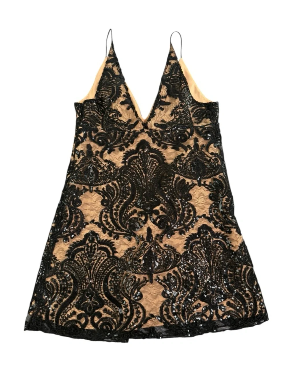 NWT Free People Night Shimmers Mini Dress 6‎